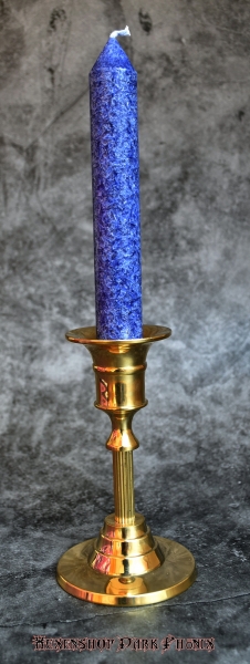 Hexenshop Dark Phönix Öko Blaue Ritualstabkerze